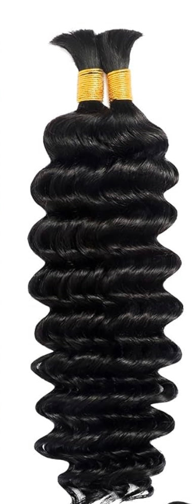 Natural Color Bulk Hair (2 Bundle Pack)