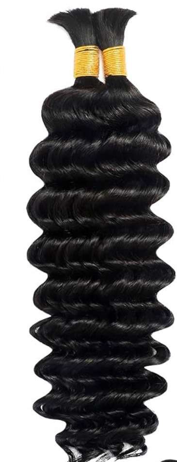 Natural Color Bulk Hair (2 Bundle Pack)