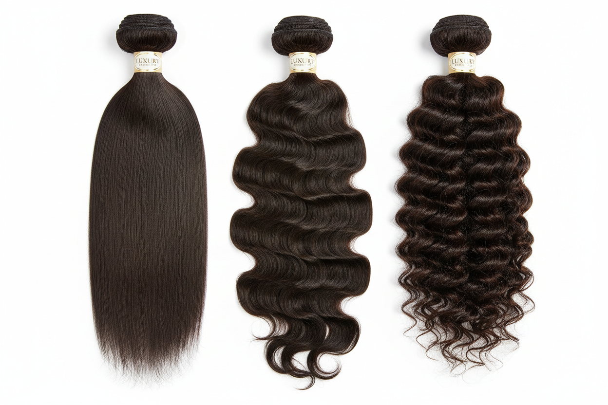 Premium Virgin Hair 3 Bundle Deal - Multiple Textures Available
