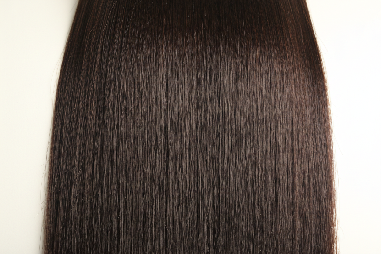 Straight Hair Texture Close-Up