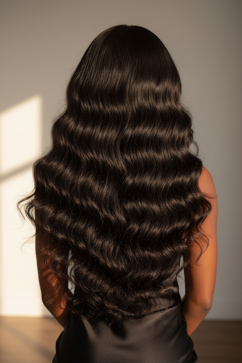 24 Inch Body Wave Wig - Back View