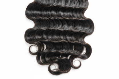 Body Wave Hair Texture Close-Up