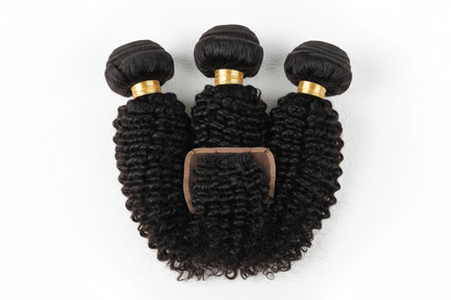 Kinky Curly Bundle Deal with Closure