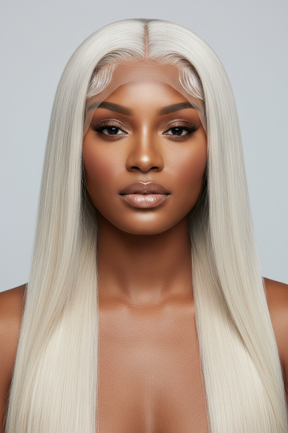 613 Blonde Lace Frontal Wig - Front View