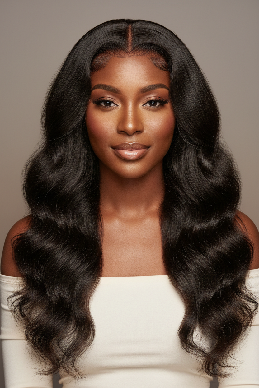 24 Inch Body Wave Wig - Front View