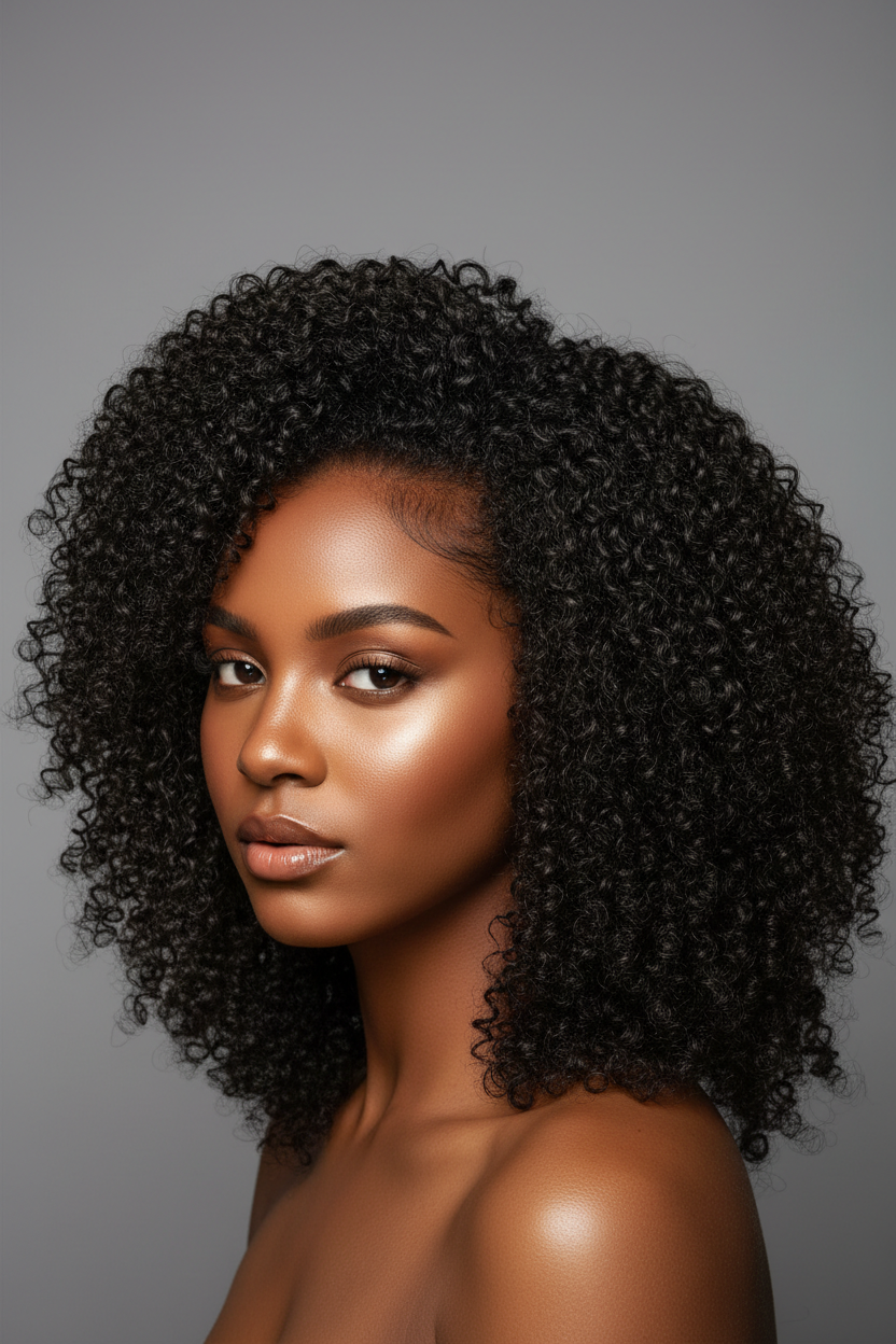 Kinky Curly Install with Closure