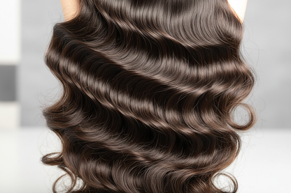 Loose Wave Texture Close-Up